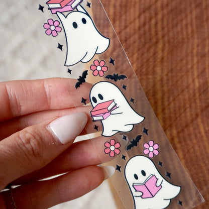 [ Double Sided ] Bookmark UV DTF Decal | Bookish Ghost