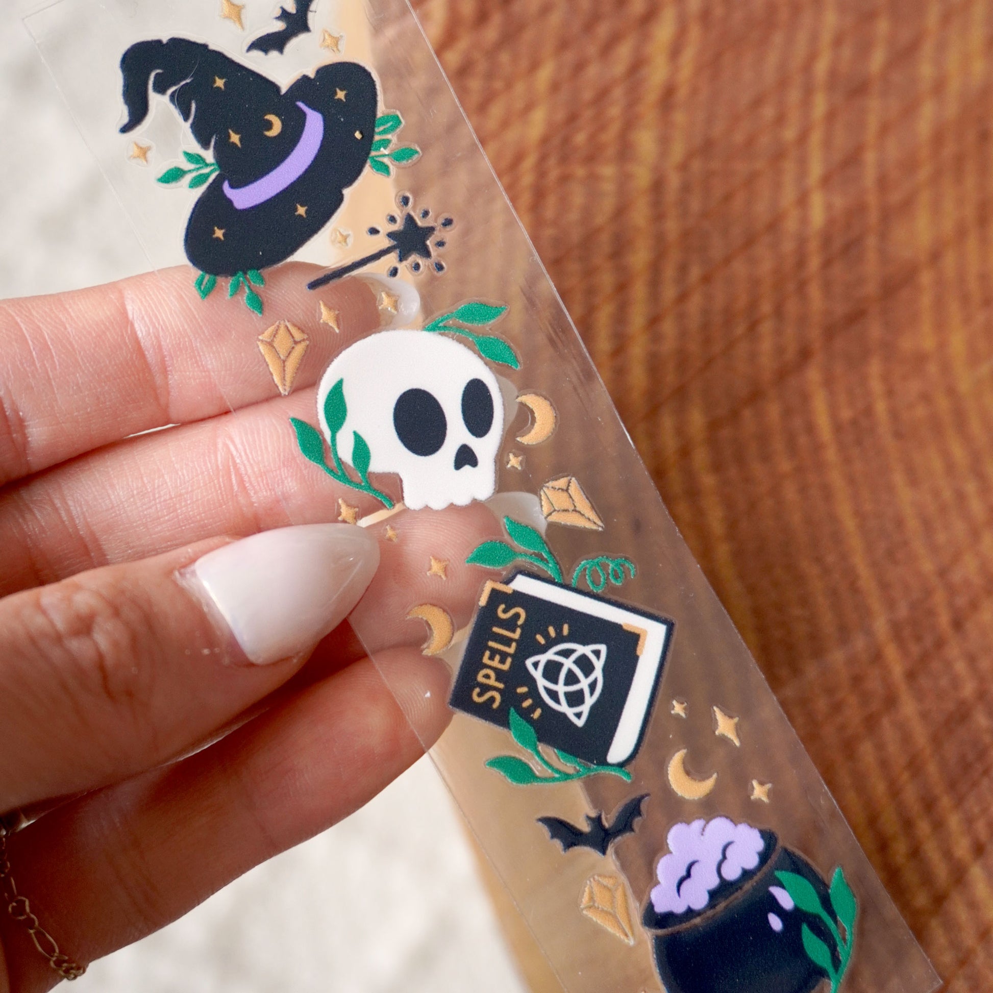 [ Double Sided ] Bookmark UV DTF Decal | Witchcraft Kit 