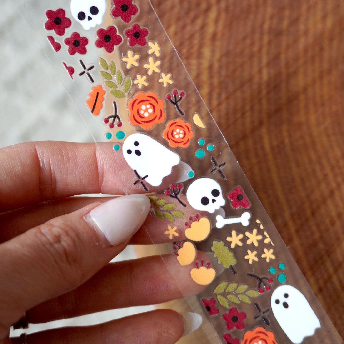 [ Double Sided ] Bookmark UV DTF Decal | Fall Halloween