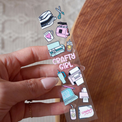 [ Double Sided ] Bookmark UV DTF Decal | Crafty Book