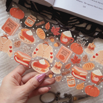 [ Double Sided ] 16oz Cup UV DTF Decal | Cozy Pumpkin Spice