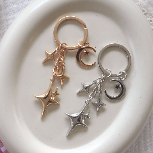 Y2K Sparkle Metal Keychain