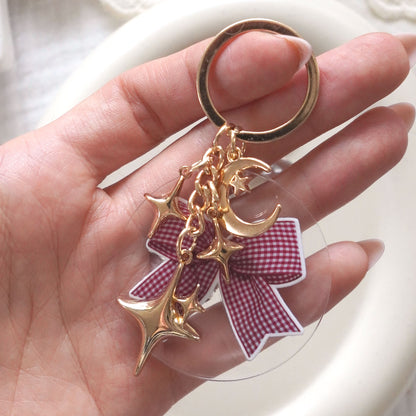 Y2K Sparkle Metal Keychain