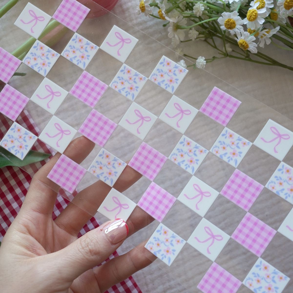 [ Double Sided ] 16oz Cup UV DTF Decal | Everblooming Coquette Pink