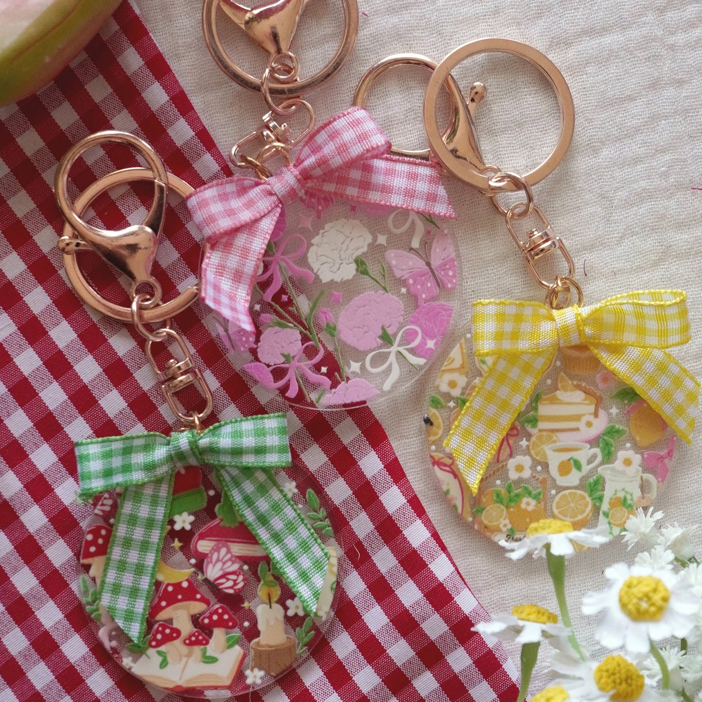 [ Double Sided ] Circle UV DTF Decal | Floral Cactus