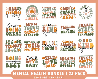 Retro Mental Health Bundle | 23 Pack