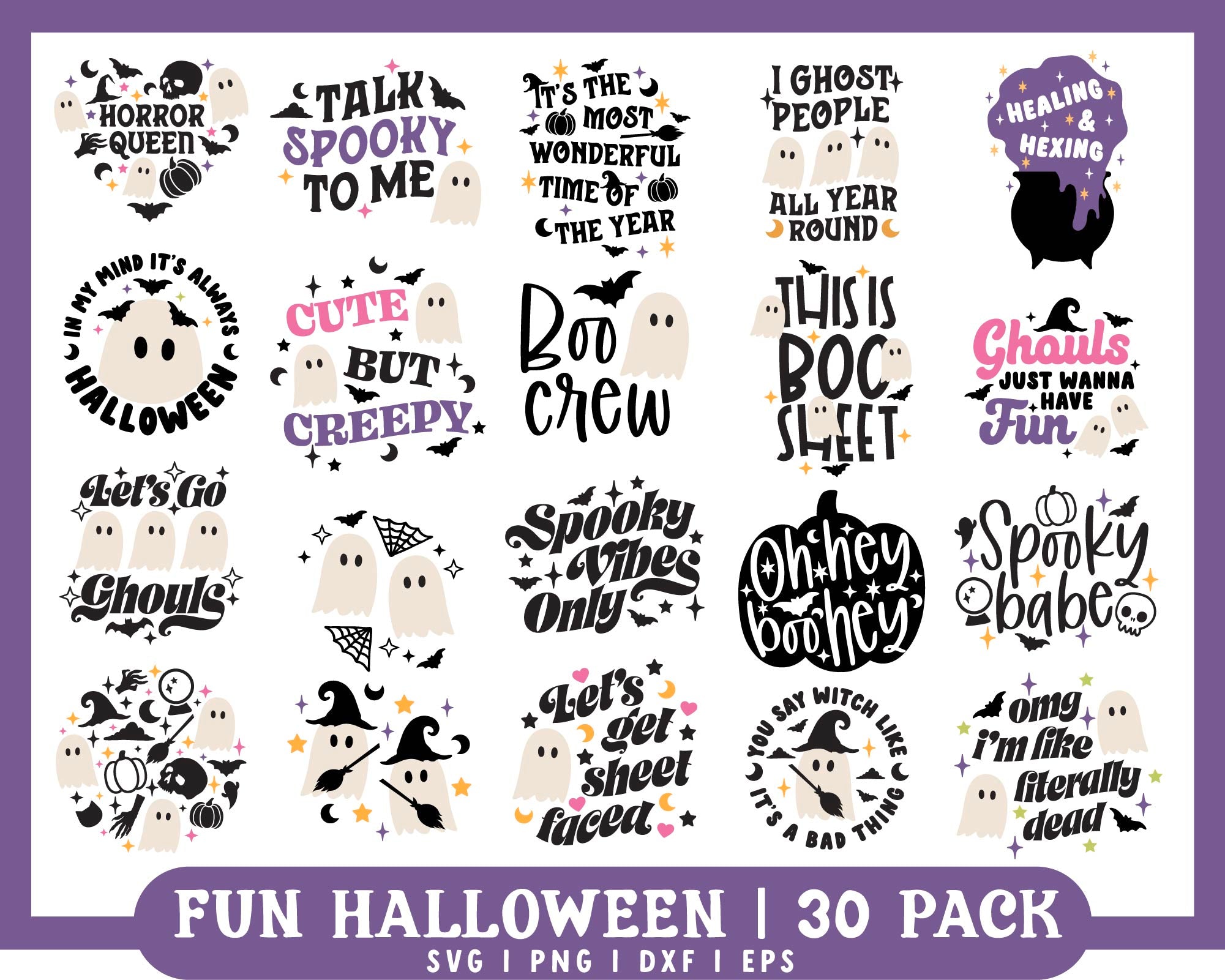 Fun Halloween Bundle | 30 Pack – Caluya Design