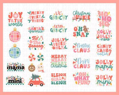 Happy Christmas SVG Bundle | 28 Pack