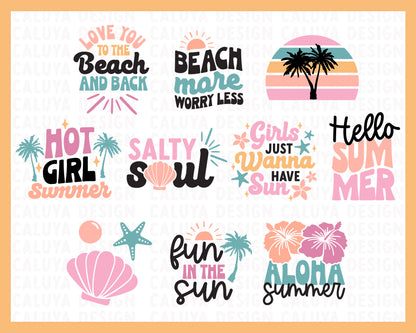 Fun Summer SVG Bundle | 20 Pack