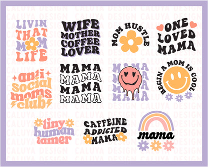 Groovy Mama SVG Bundle | Mom Shirt SVG | Mom Mug SVG