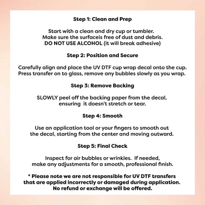 [ Double Sided ] UV DTF Transfer | Froggy & Tea