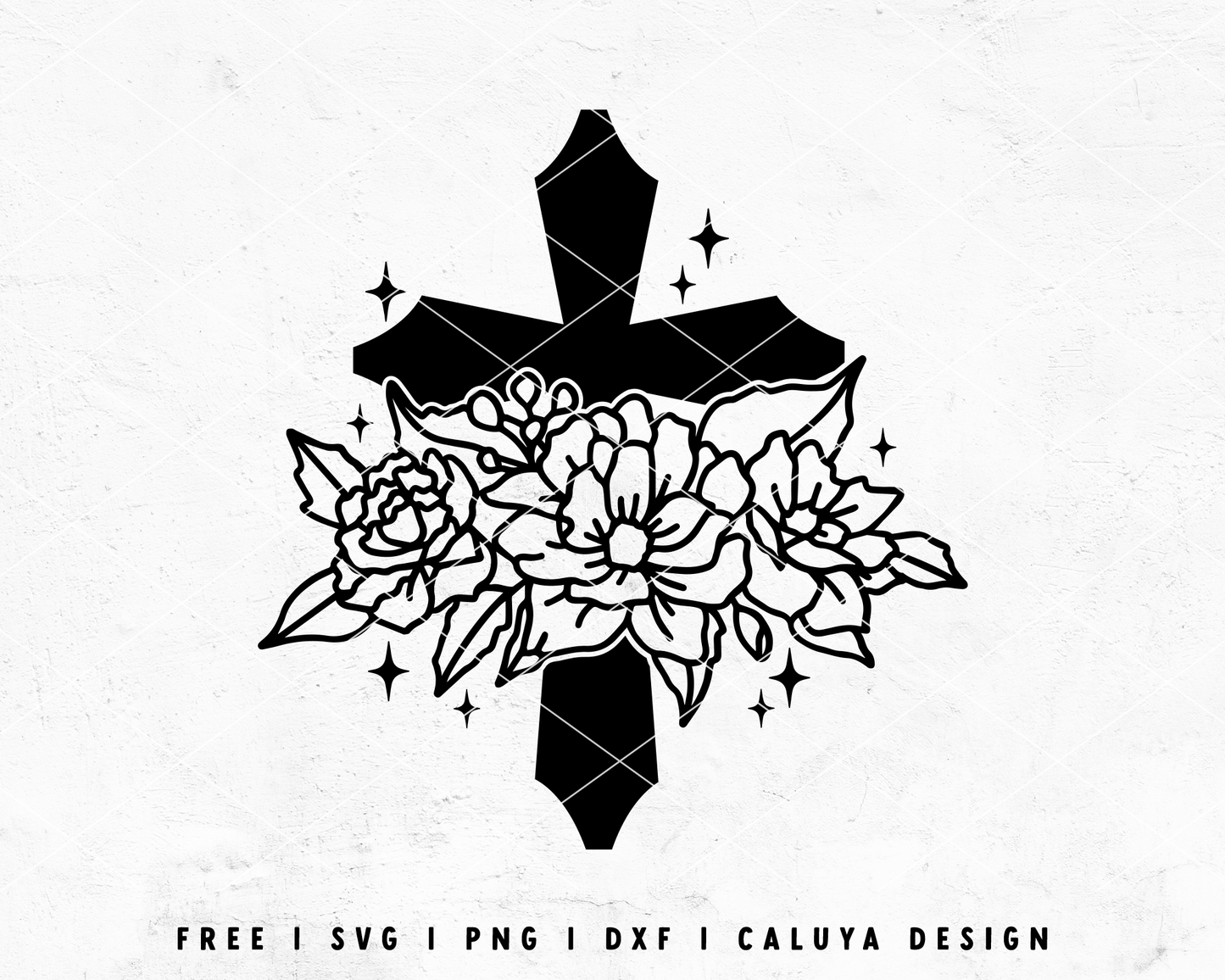 FREE Floral Cross SVG | Faith SVG