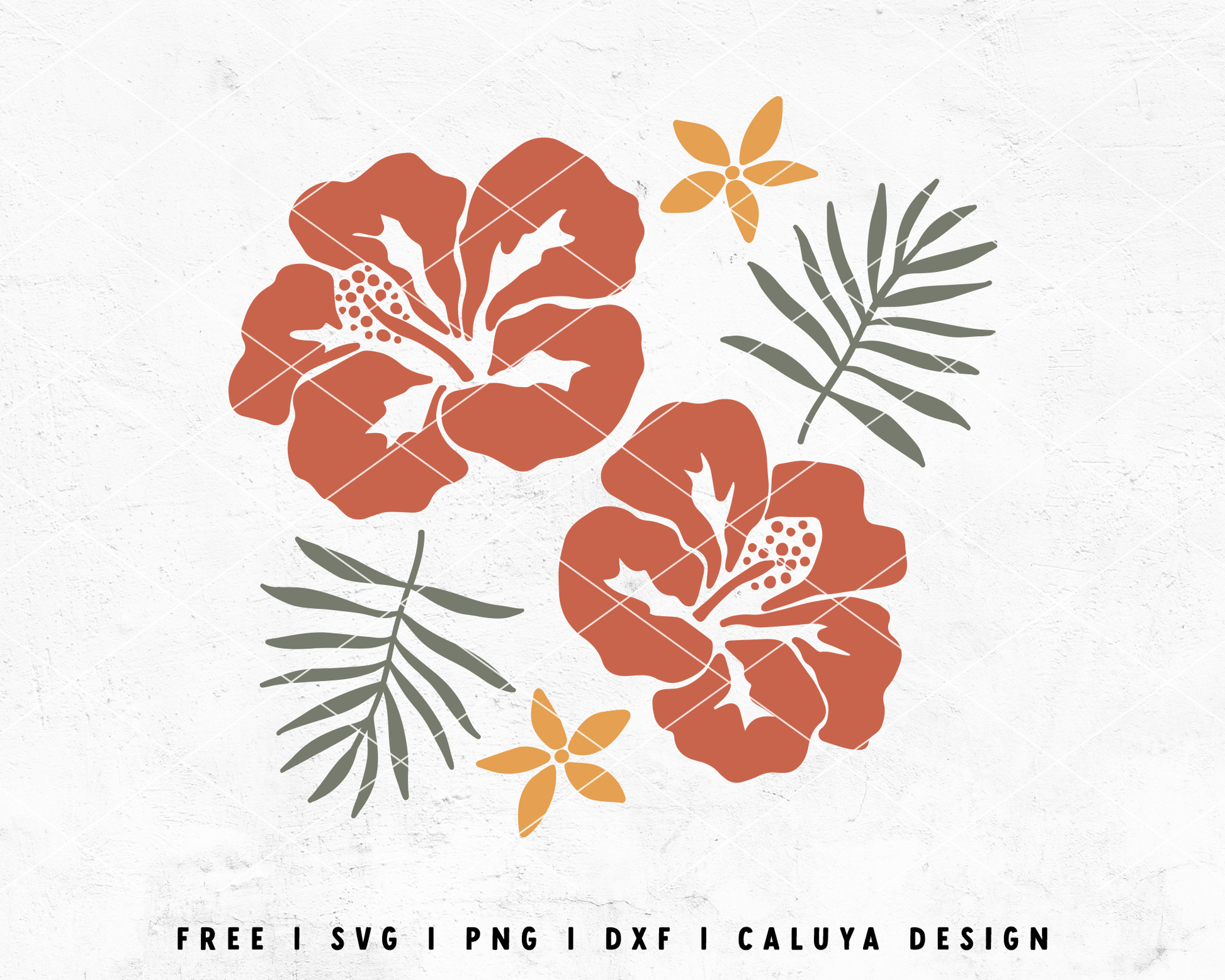 FREE Hibiscus SVG | Tropical Flower SVG | Hawaii SVG Cut File for Cricut, Cameo Silhouette | Free SVG Cut File