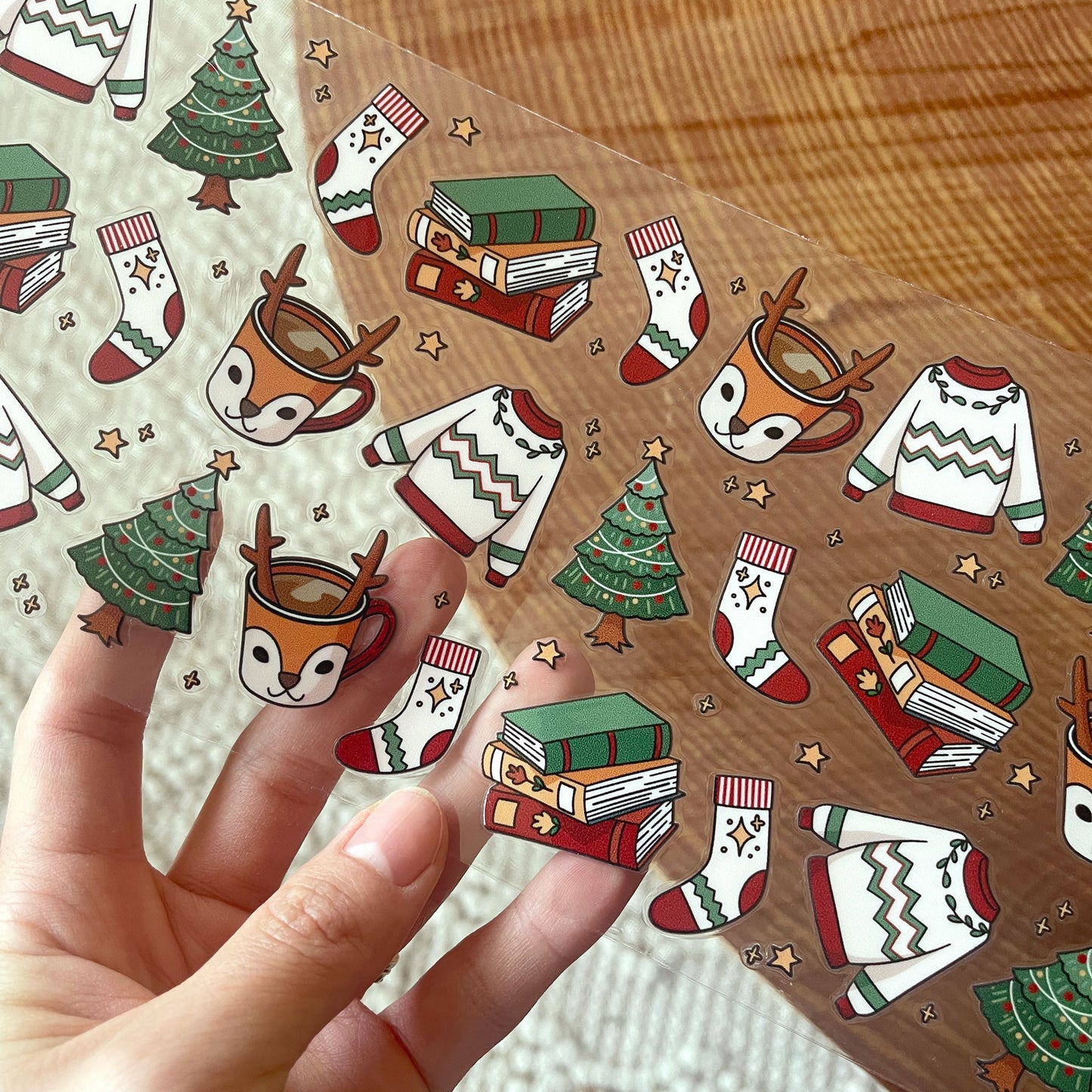 [ Double Sided ] 16oz Christmas Cup Decal  | Cozy Winter Time