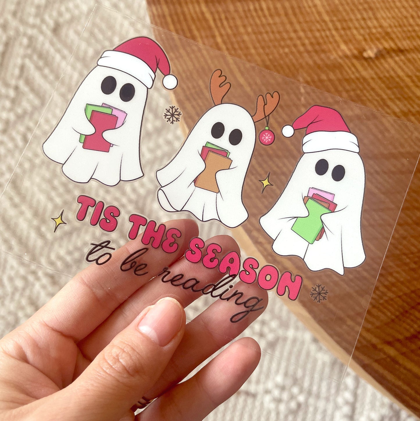 [ Double Sided ] UV DTF Transfer | Spooky Christmas