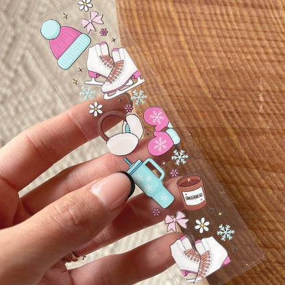 [ Double Sided ] Bookmark UV DTF Decal | Winter Wonderland