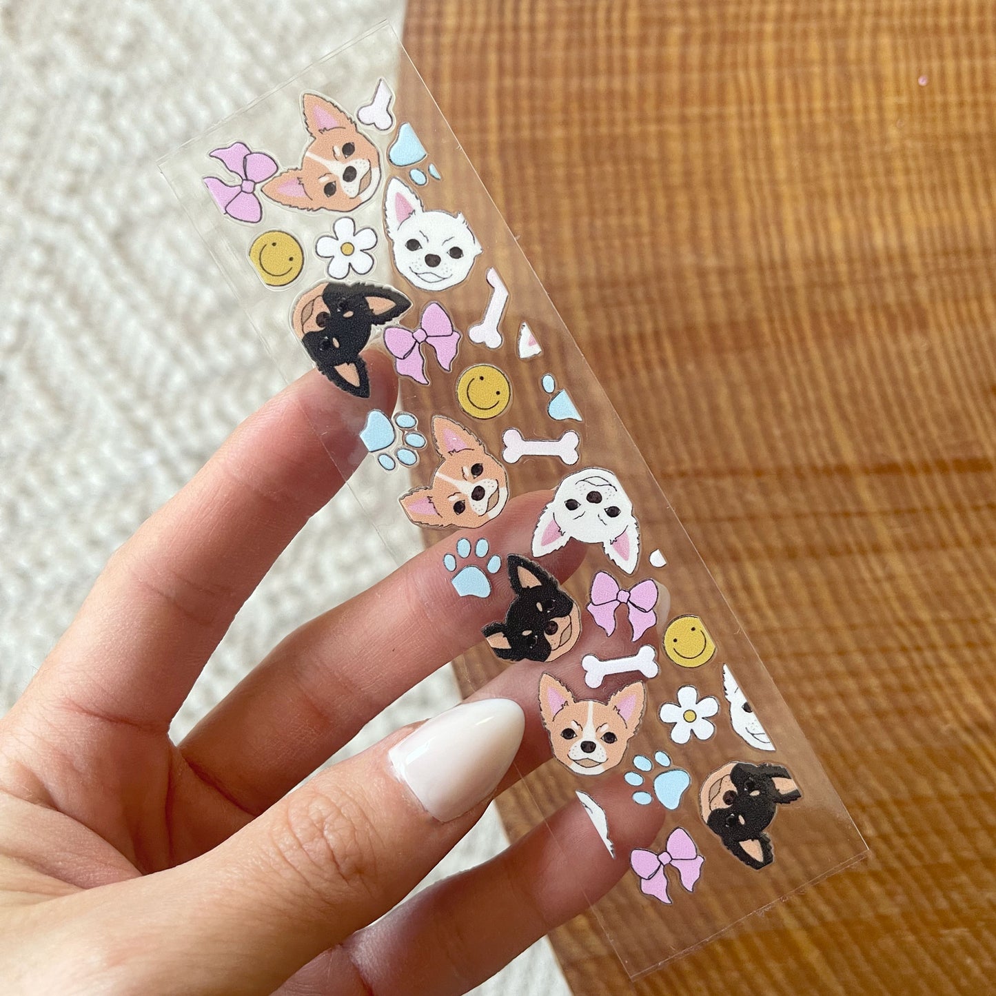 [ Double Sided ] Bookmark UV DTF Decal | Chihuahua