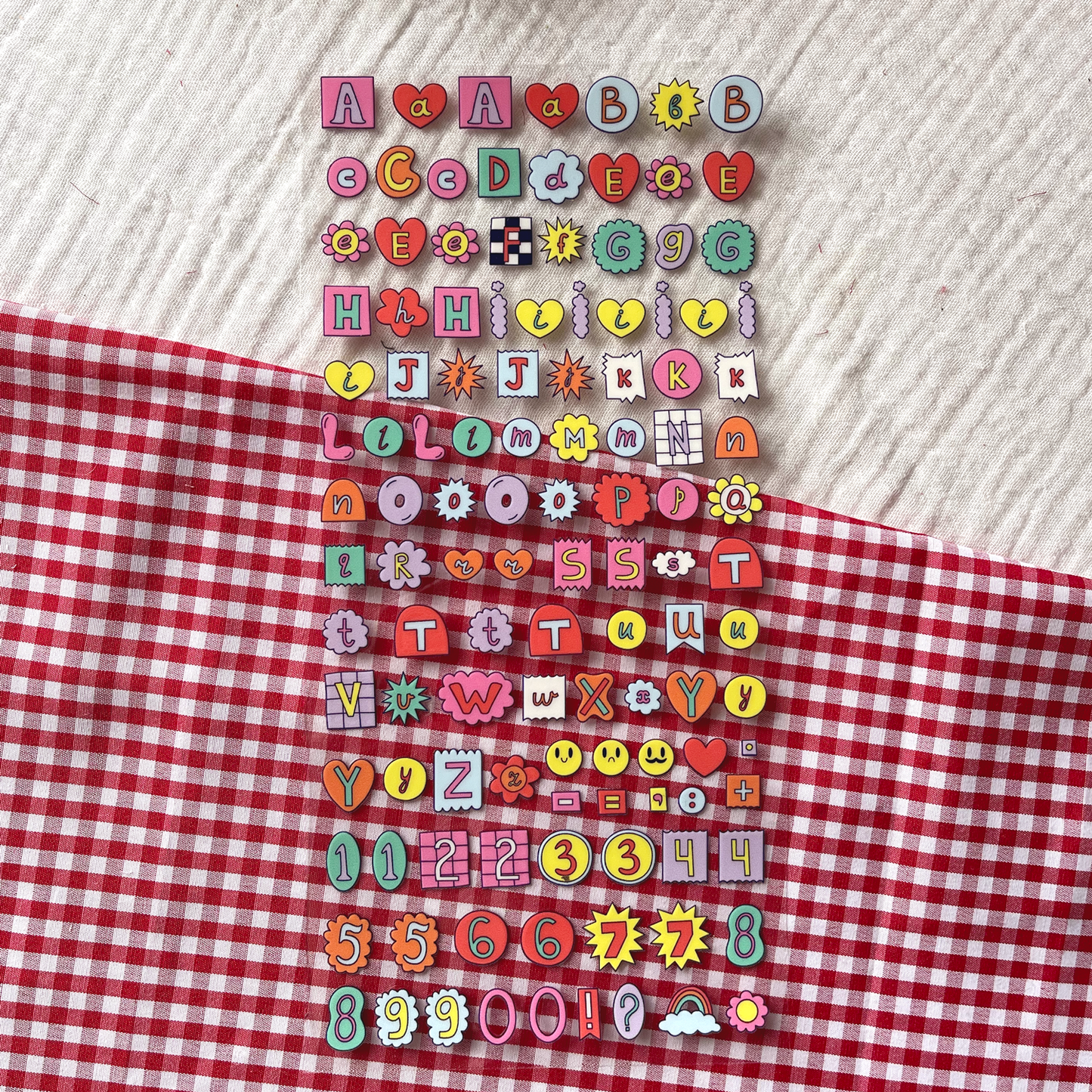 [ Double Sided ] Letter Sticker Sheet | Fun Ransom Letters