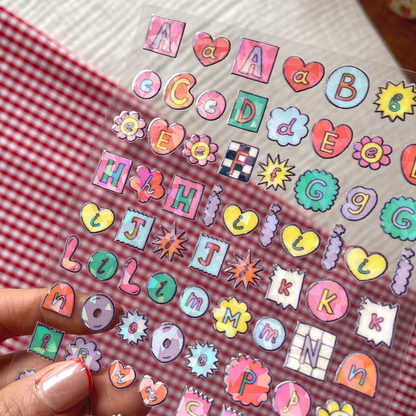 [ Double Sided ] Letter Sticker Sheet | Fun Ransom Letters