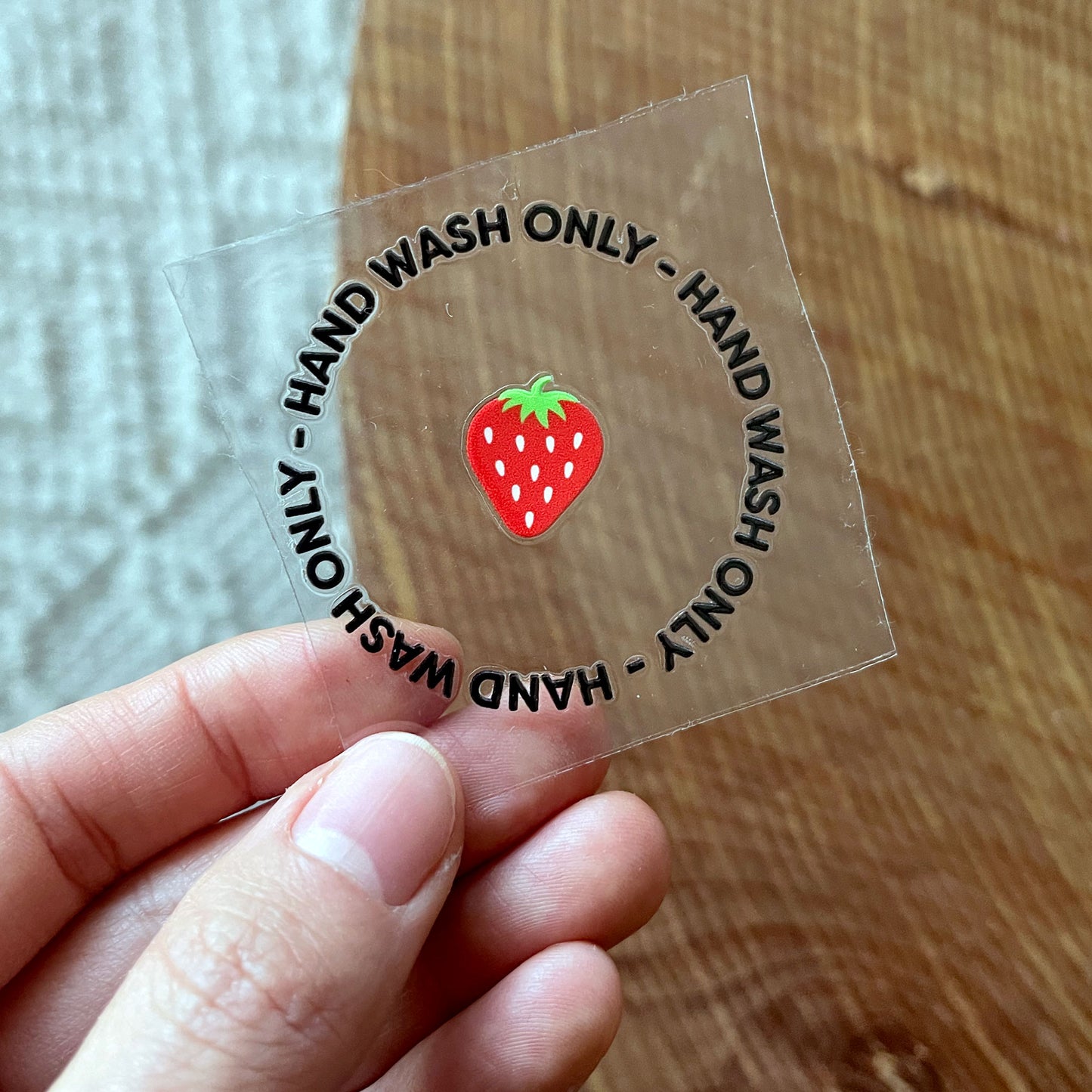 UV DTF Transfer | Strawberry Care Instruction