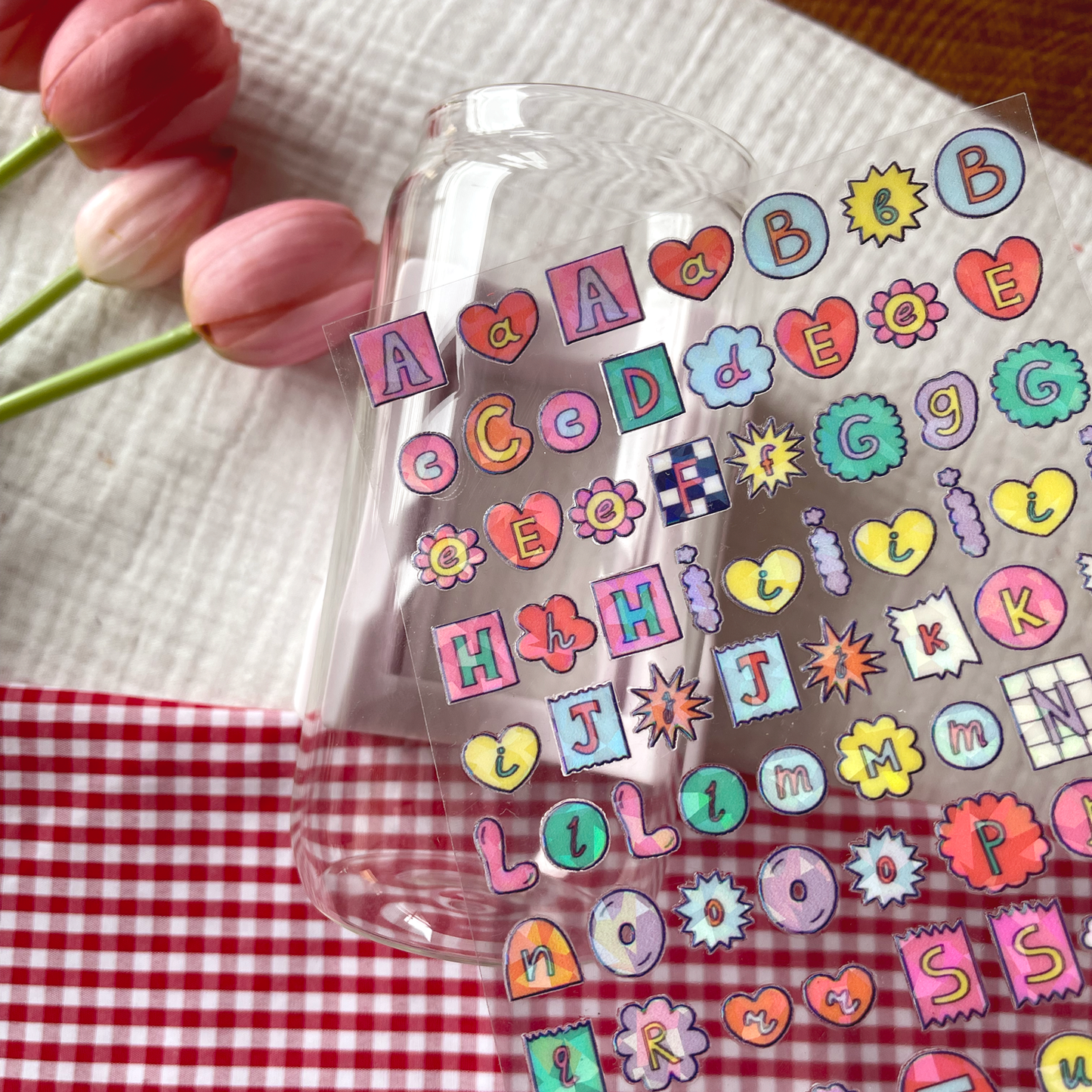 [ Double Sided ] Letter Sticker Sheet | Fun Ransom Letters