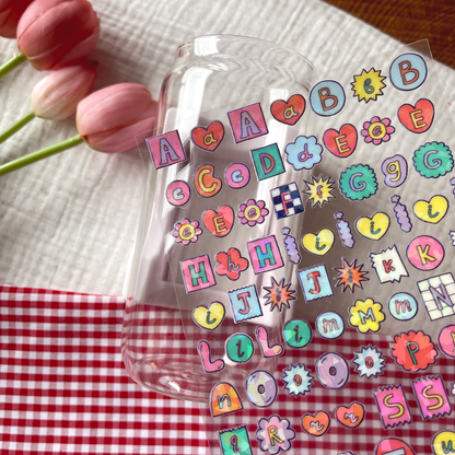 [ Double Sided ] Letter Sticker Sheet | Fun Ransom Letters