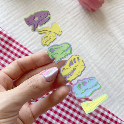 [ Double Sided ] Bookmark UV DTF Decal | Pop Dino