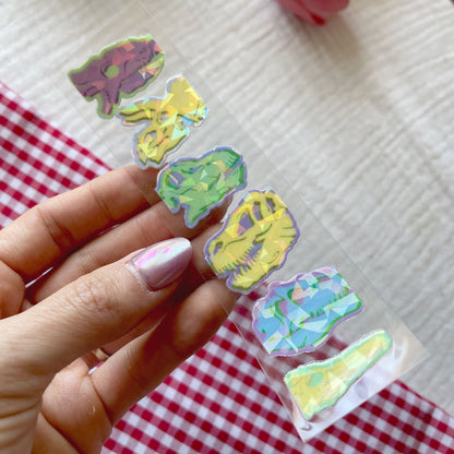 [ Double Sided ] Bookmark UV DTF Decal | Pop Dino