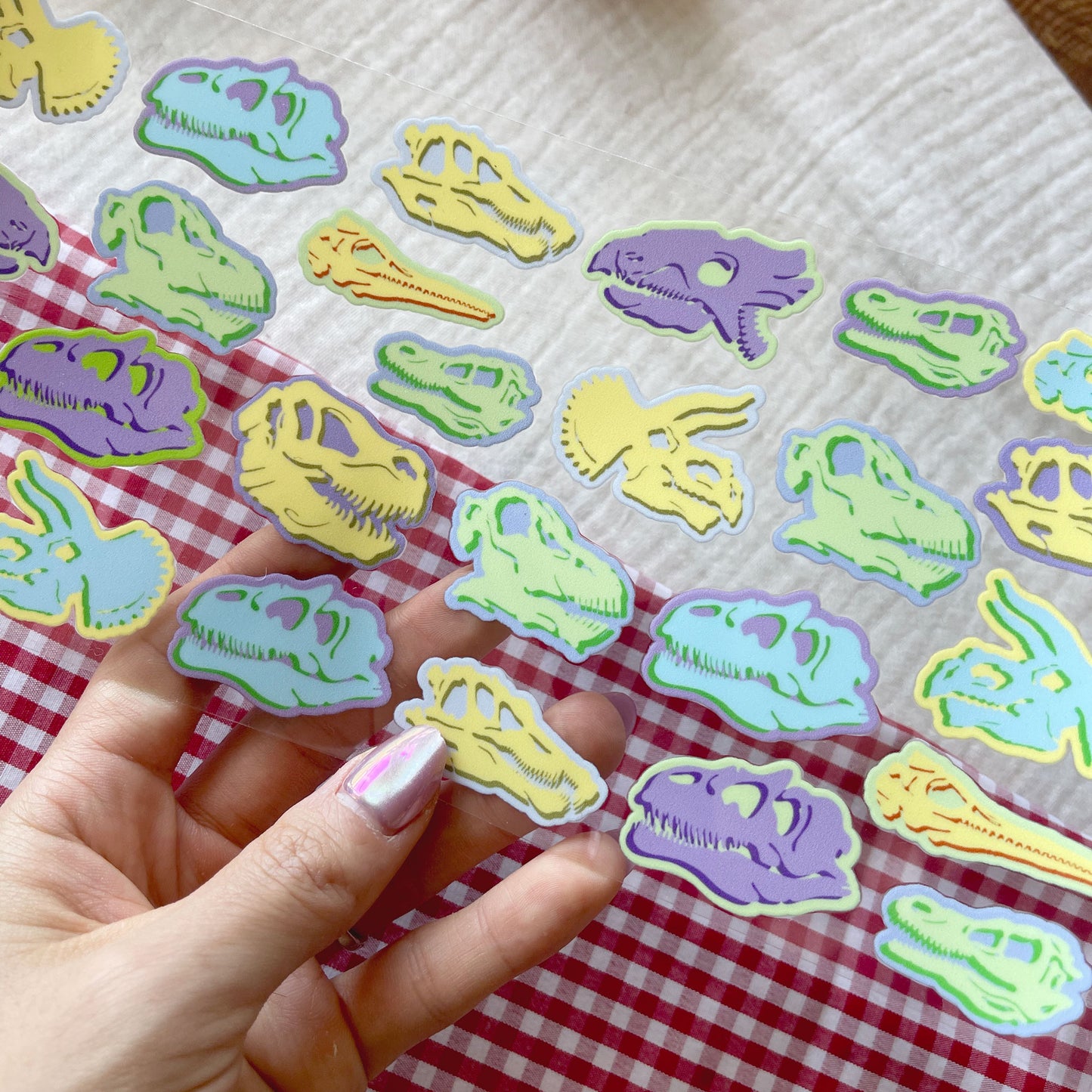 [ Double Sided ] 16oz Cup UV DTF Decal | Pop Dino