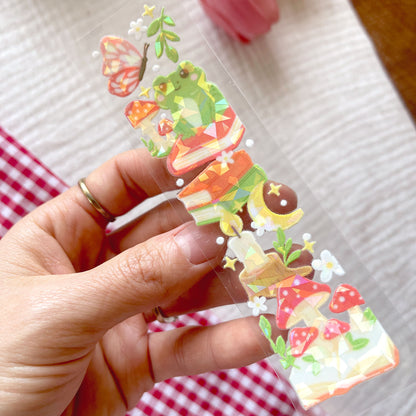 [ Double Sided ] Bookmark UV DTF Decal | Cottage-Forest Bookish