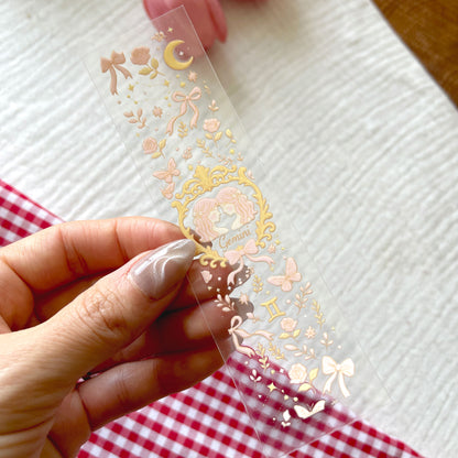 [ Double Sided ] Bookmark UV DTF Decal | Coquette Gemini