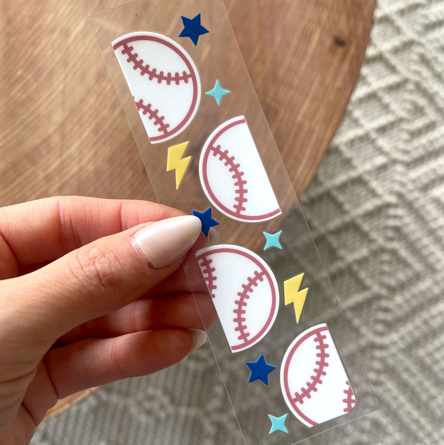 Bookmark UV DTF Decal | Baseball