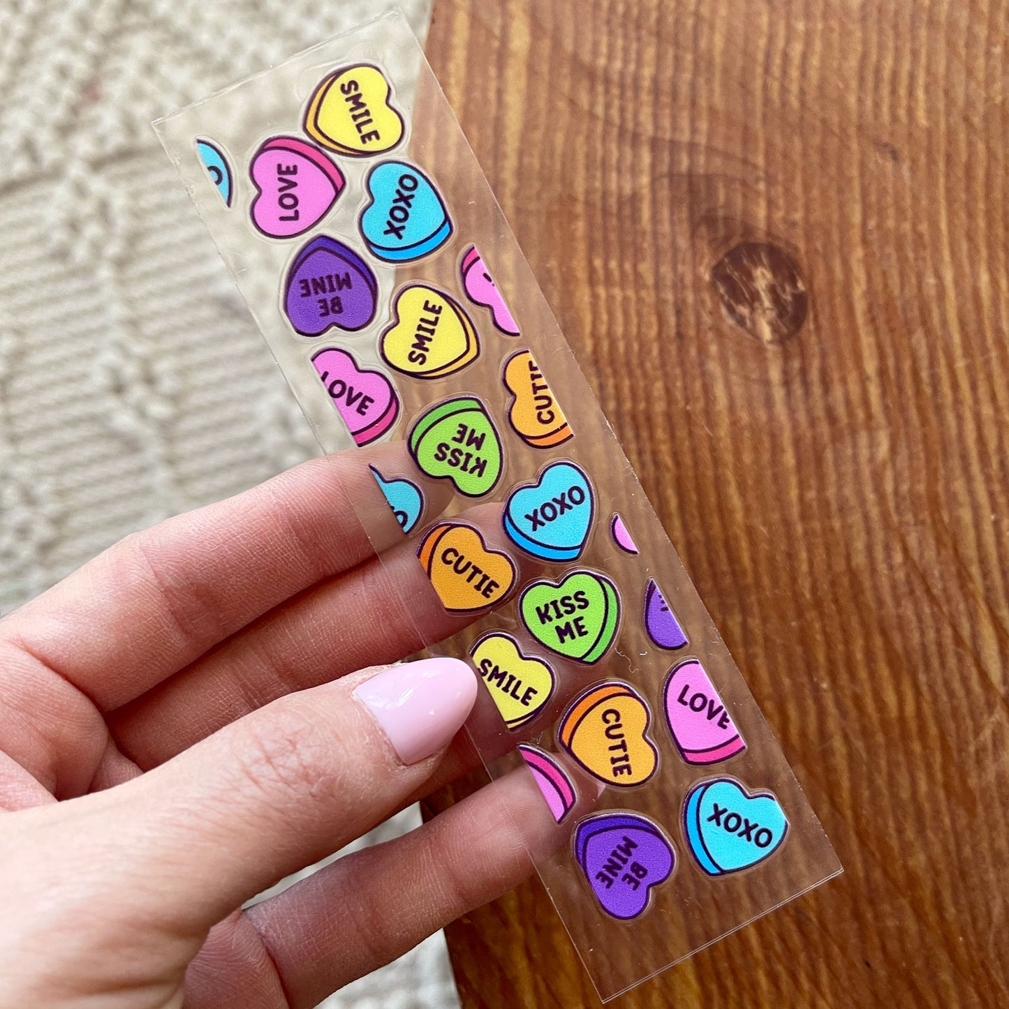 [ Double Sided ] Bookmark UV DTF Decal | V-day Candies