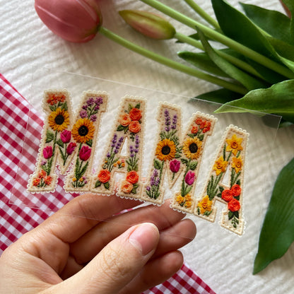 [ Double Sided ] UV DTF Transfer | Patchwork MAMA