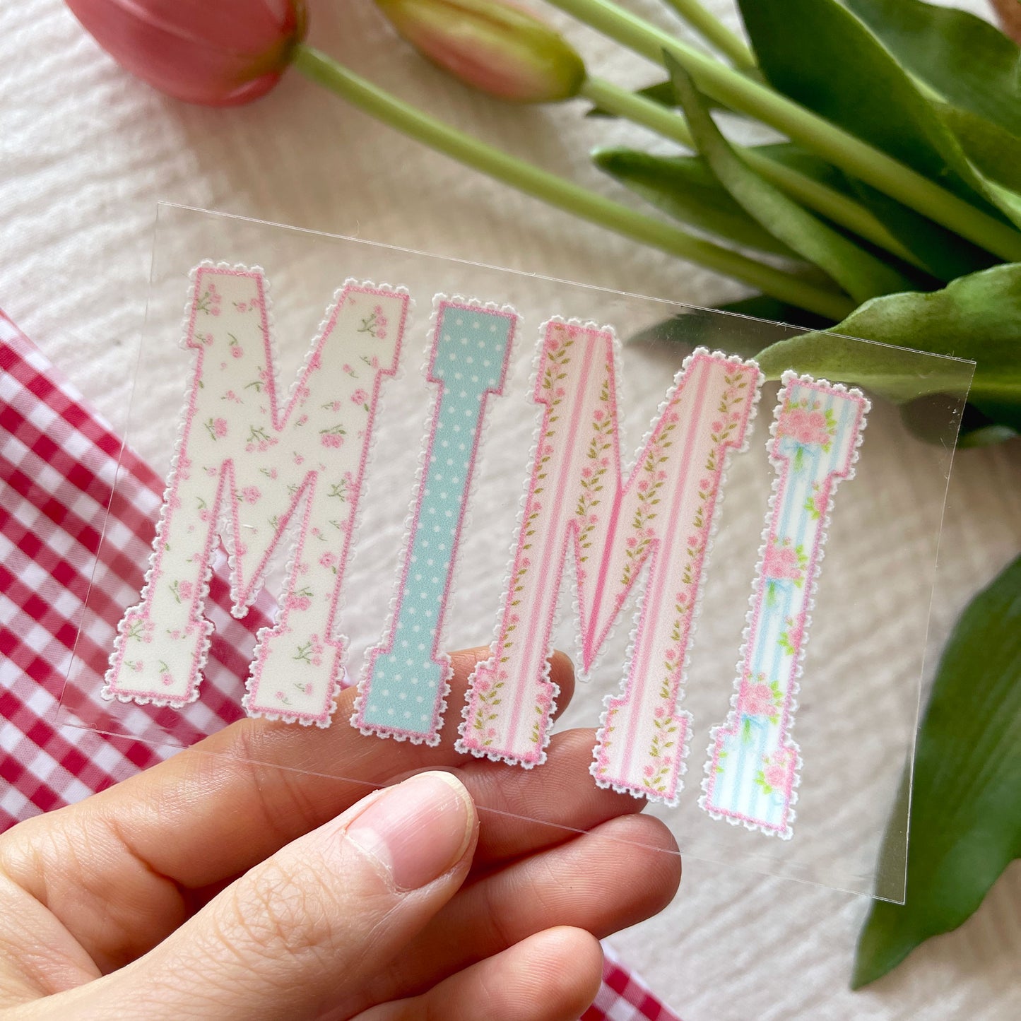 [ Double Sided ] UV DTF Transfer | Romantic MIMI