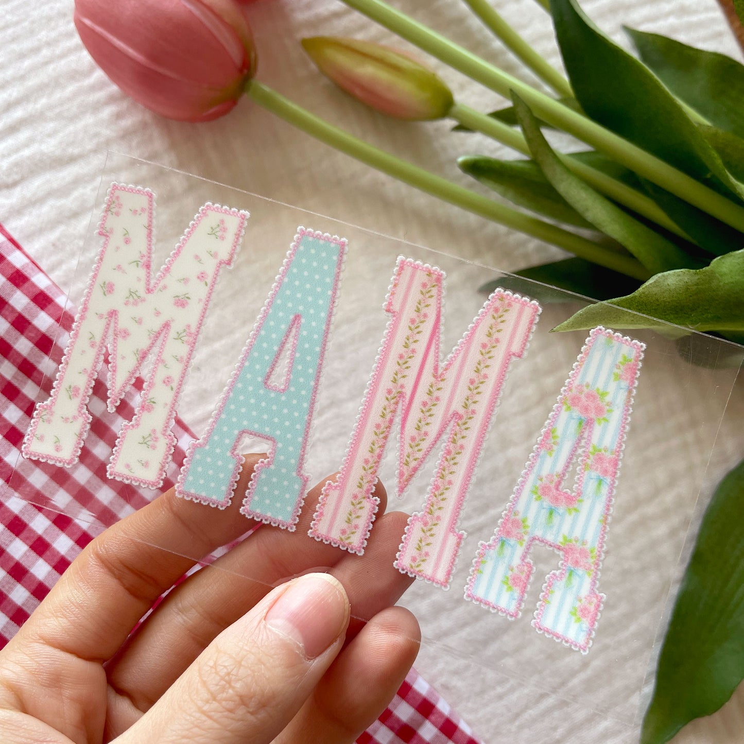 [ Double Sided ] UV DTF Transfer | Romantic MAMA