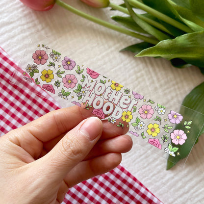 [ Double Sided ] Bookmark UV DTF Decal | Motherhood Floral