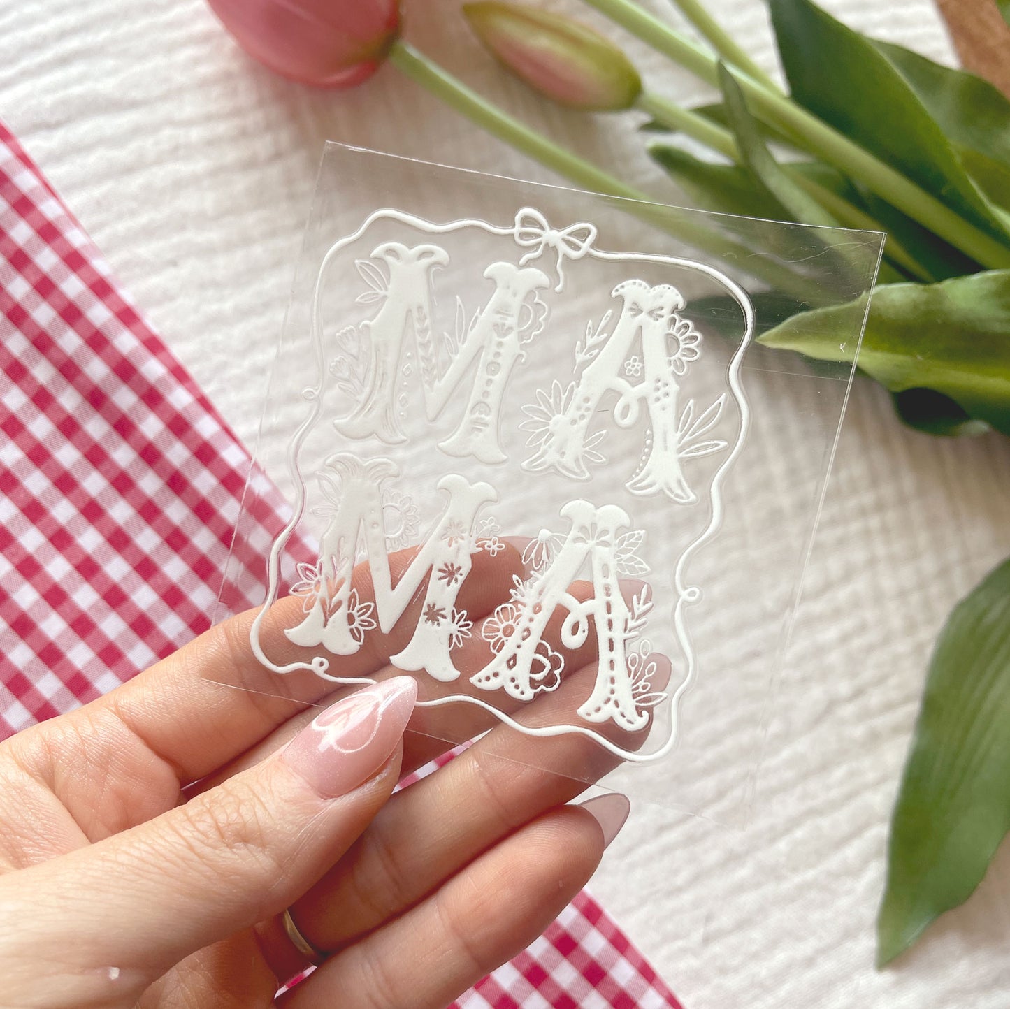 [ Double Sided ] UV DTF Transfer | Botanical Mama