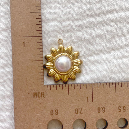 Princess Flower Charm | 18K Gold Plated