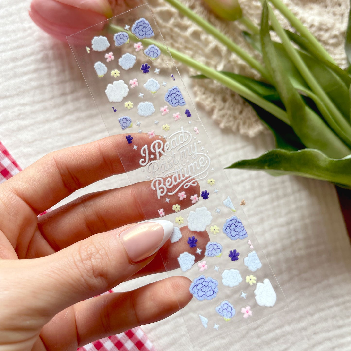 [ Double Sided ] Bookmark UV DTF Decal | I Read Past My Bedtime