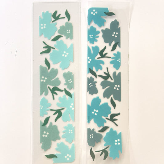 OOPSIES UV DTF | Blue Flower Bookmark Decal