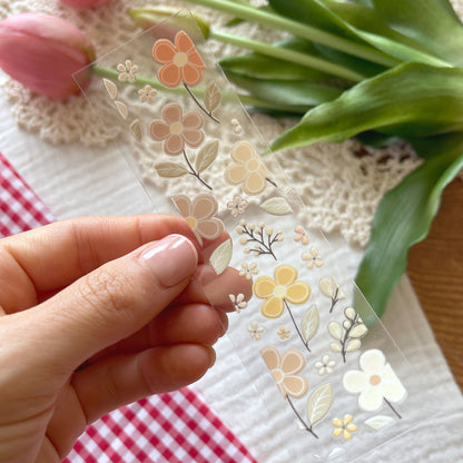 [ Double Sided ] Bookmark UV DTF Decal | Boho Daisy Field 🌼