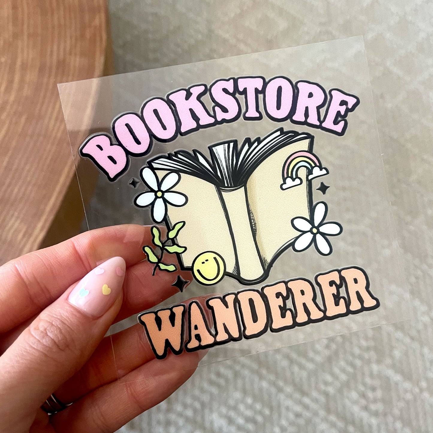 UV DTF Transfer | Bookstore Wanderer