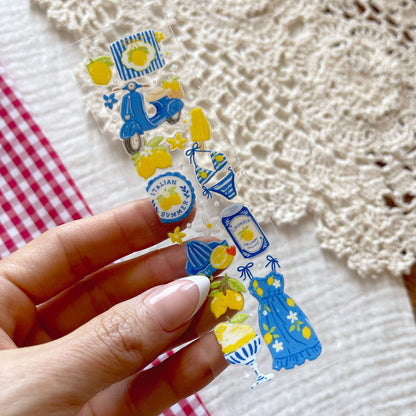 [ Double Sided ] Bookmark UV DTF Decal | European Summer