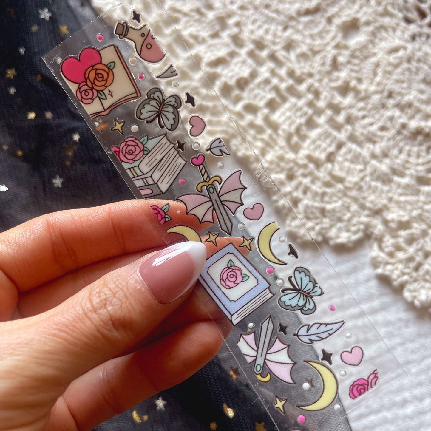 [ Double Sided ] Bookmark UV DTF Decal | Addicted To Romantasy