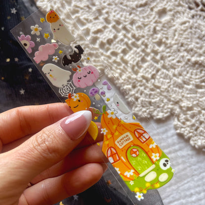 [ Double Sided ] Bookmark UV DTF Decal | Pumpkin Cottage
