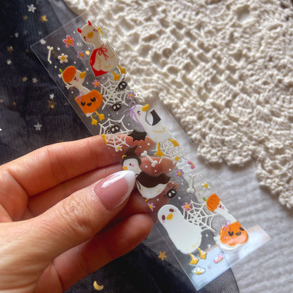 [ Double Sided ] Bookmark UV DTF Decal | Spooky Silly Goose