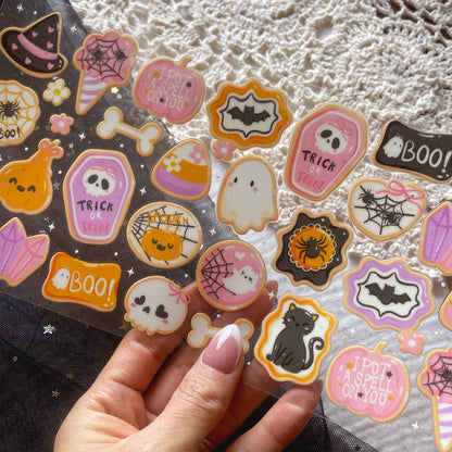 [ Double Sided ] 16oz Cup UV DTF Decal | Halloween Cookie