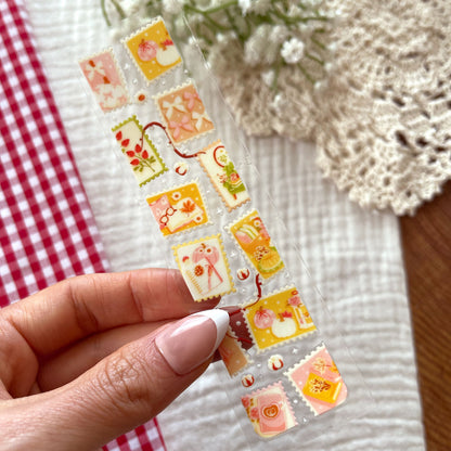 [ Double Sided ] Bookmark UV DTF Decal | Cozy Fall Stamp