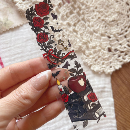 [ Double Sided ] Bookmark UV DTF Decal | Sweet Poisoned Apple